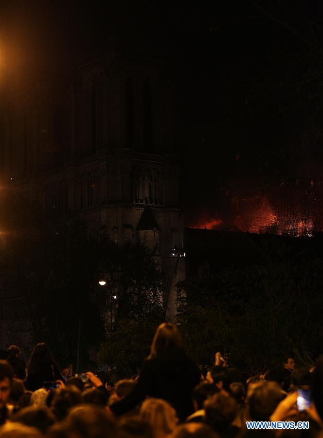 FRANCE-PARIS-NOTRE DAME CATHEDRAL-FIRE