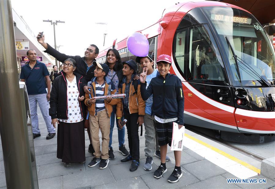 AUSTRALIA-CANBERRA-1ST LIGHT RAIL-OPENING