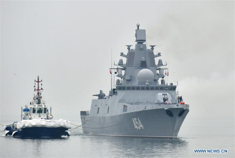 CHINA-QINGDAO-NAVY PARADE-FOREIGN VESSEL-ARRIVAL (CN)