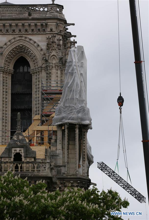 FRANCE-PARIS-NOTRE-DAME CATHEDRAL-RAIN-PROTECTION