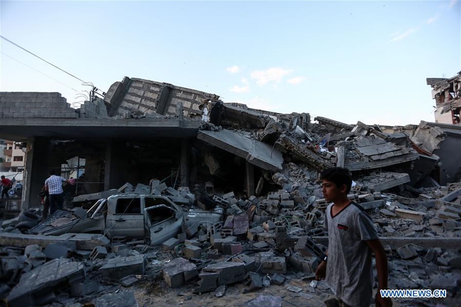 MIDEAST-GAZA-AIRSTRIKES