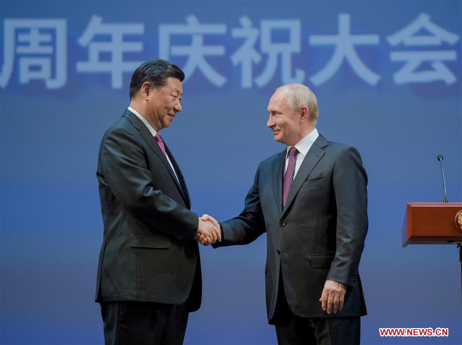 RUSSIA-MOSCOW-CHINA-XI JINPING-PUTIN-70TH ANNIVERSARY-DIPLOMATIC TIES