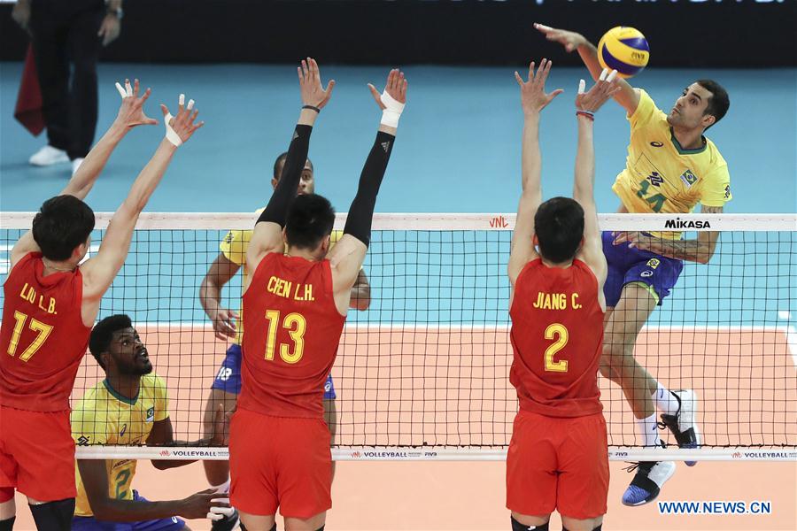 (SP)PORTUGAL-GONDOMAR-VOLLEYBALL-FIVB NATIONS LEAGUE-CHINA VS BRAZIL