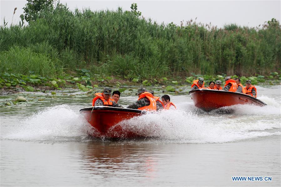 #CHINA-JIANGSU-HUAI'AN-FLOOD EVACUATION DRILL (CN)