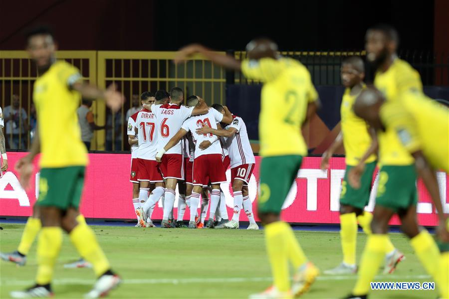 (SP)EGYPT-CAIRO-FOOTBALL-AFRICA CUP OF NATIONS-MOROCCO VS SOUTH AFRICA