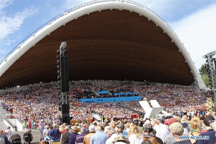 ESTONIA-TALLINN-SONG AND DANCE FESTIVAL-CONCERT