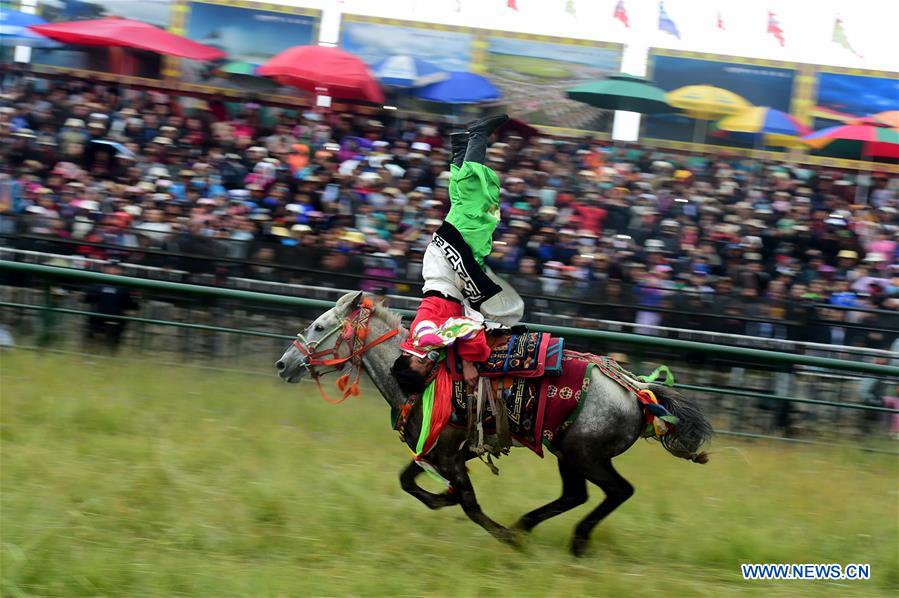 CHINA-GANSU-MAQU-HORSE RACING-OPENING (CN)