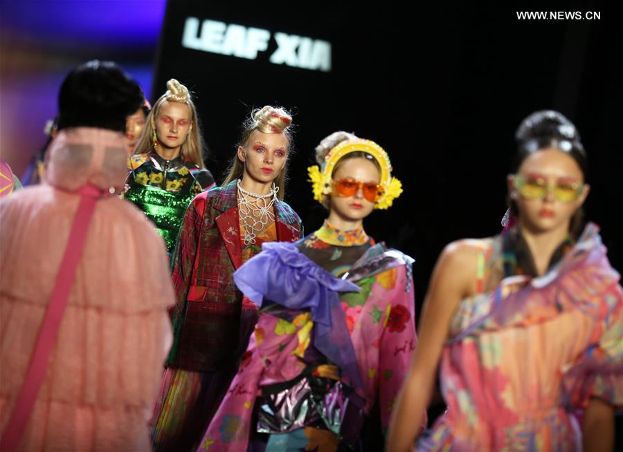 U.S.-NEW YORK-FASHION WEEK-CHINESE BRAND-LEAF XIA