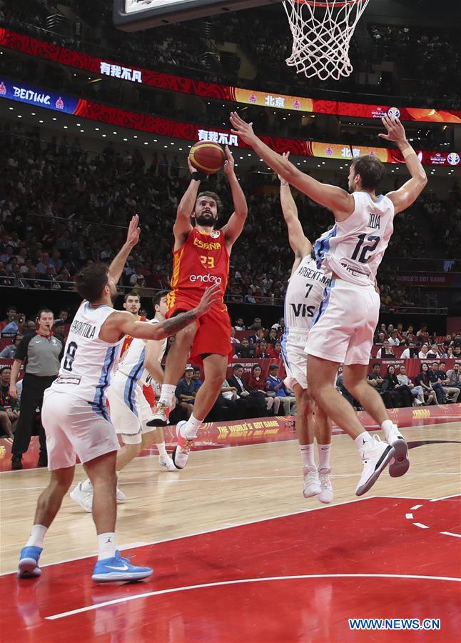 (SP)CHINA-BEIJING-BASKETBALL-FIBA WORLD CUP-ESP VS ARG (CN)