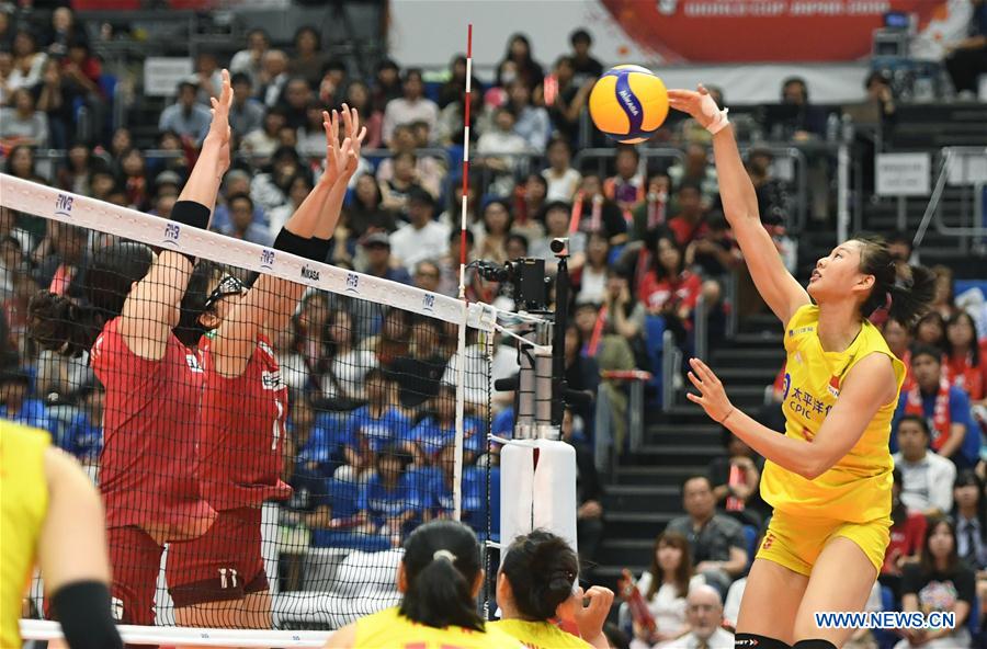 (SP)JAPAN-YOKOHAMA-VOLLEYBALL-WOMEN'S WORLD CUP-CHN VS JPN