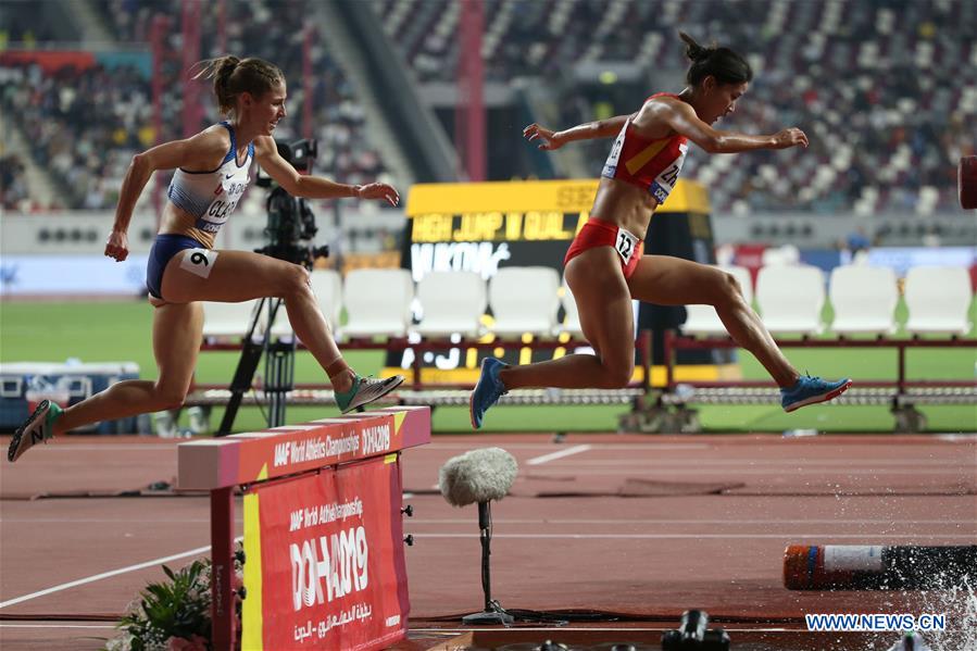 (SP)QATAR-DOHA-IAAF WORLD ATHLETICS CHAMPIONSHIPS-WOMEN'S 3,000 METRES STEEPLECHASE 