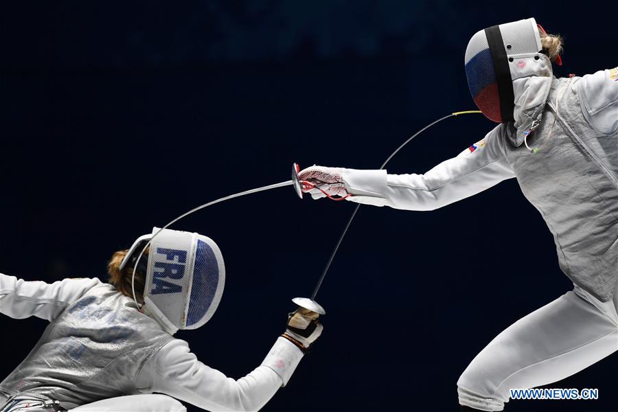 (SP)CHINA-WUHAN-7TH MILITARY WORLD GAMES-FENCING