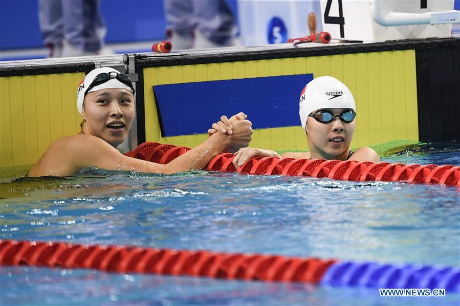 (SP)CHINA-WUHAN-7TH MILITARY WORLD GAMES-SWIMMING-WOMEN'S 100M FREESTYLE