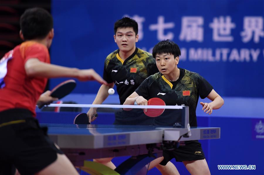 (SP)CHINA-WUHAN-7TH MILITARY WORLD GAMES-TABLE TENNIS(CN)