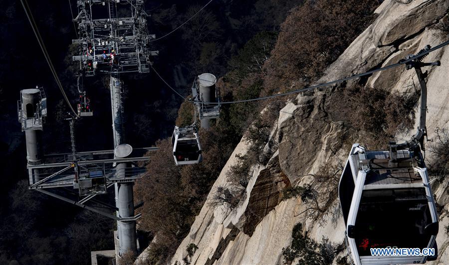 CHINA-SHAANXI-MOUNT HUASHAN-CABLEWAY MAINTENANCE (CN)