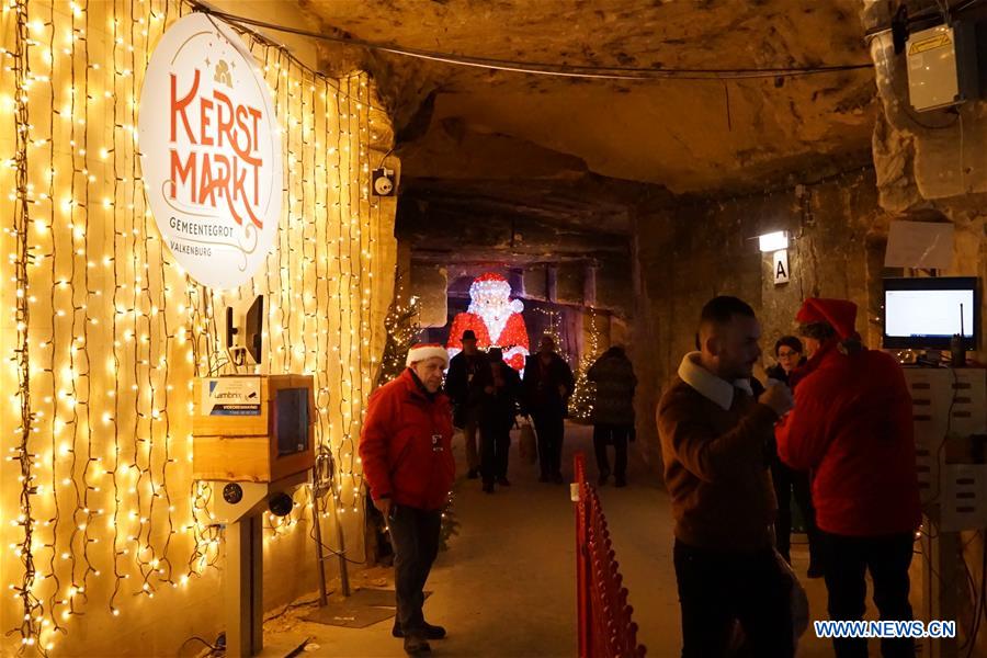 THE NETHERLANDS-VALKENBURG-UNDERGROUND CHRISTMAS MARKET