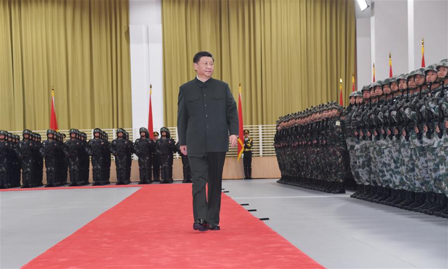 CHINA-MACAO-XI JINPING-PLA GARRISON-INSPECTION (CN)