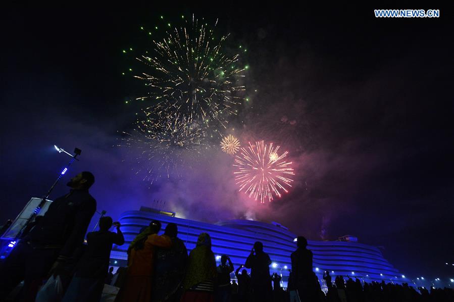 PAKISTAN-RAWALPINDI-NEW YEAR CELEBRATION-FIREWORKS