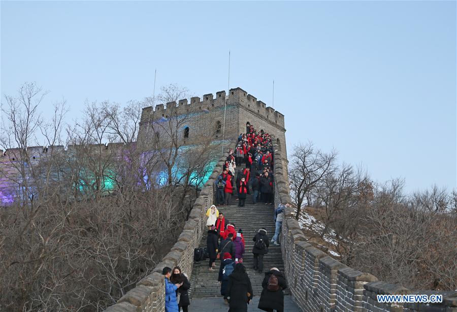 CHINA-BEIJING-GREAT WALL-NEW YEAR-CELEBRATION (CN)