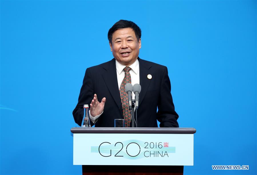 (G20 SUMMIT)CHINA-HANGZHOU-G20-FINANCE-PRESS CONFERENCE (CN)