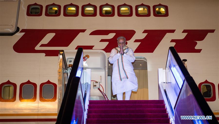 (G20 SUMMIT)CHINA-HANGZHOU-G20-INDIAN PM-ARRIVAL (CN)