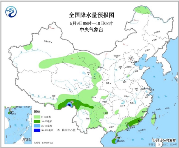 冷空气要撤啦！今日全国降水整体弱 华南仍有强对流