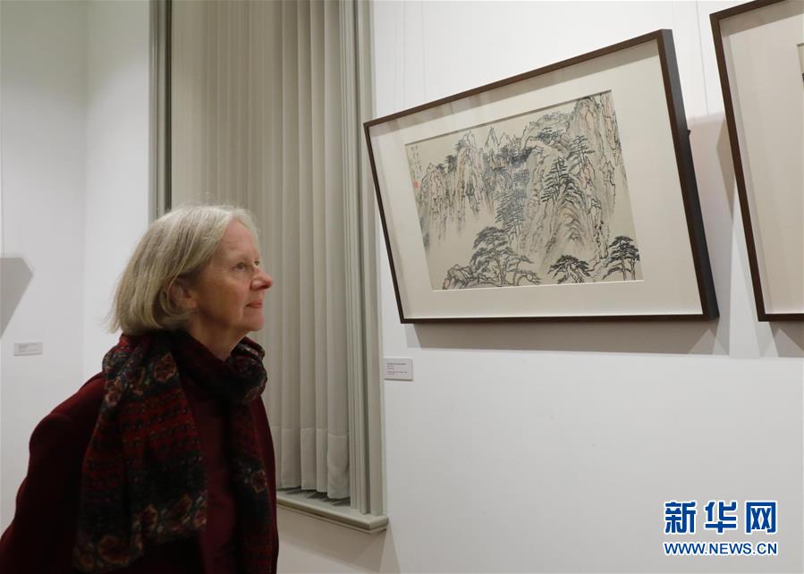 （国际·图文互动）（1）刘海粟国画作品展在布鲁塞尔开幕