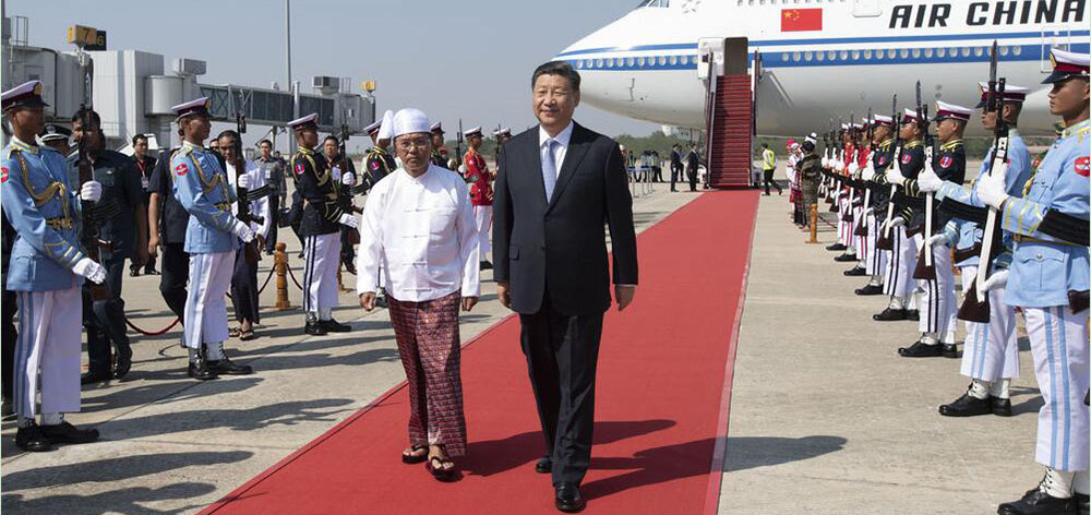 高清大图｜习主席新年首访 缅甸最高规格迎接！